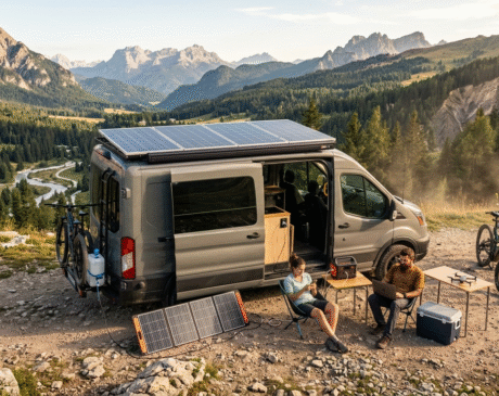 solar panels van