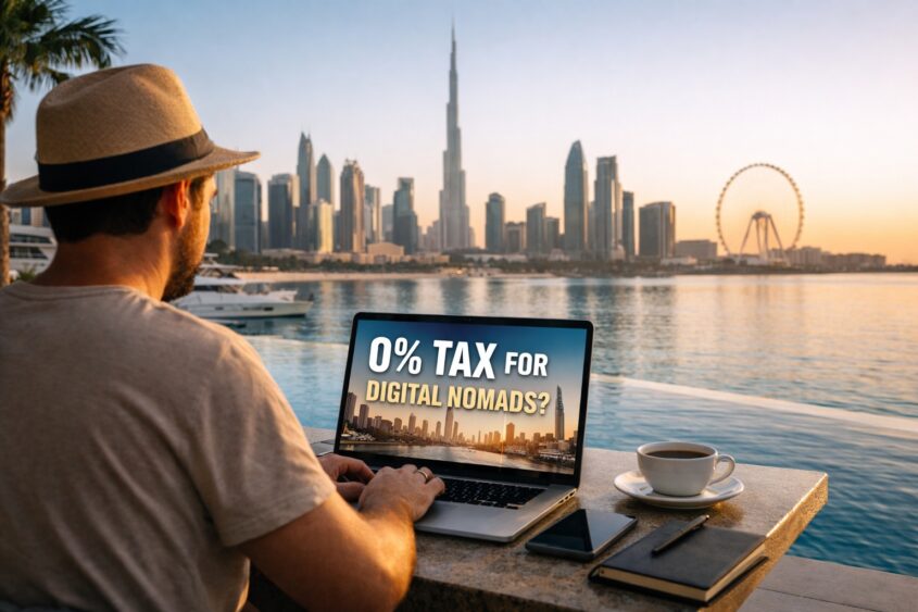 Can Digital Nomad Pay 0% Tax Legally? Dubai Residency and US LLC Explained