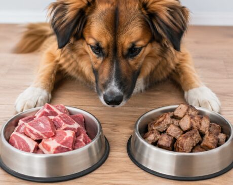 raw vs cooked meat for dogs